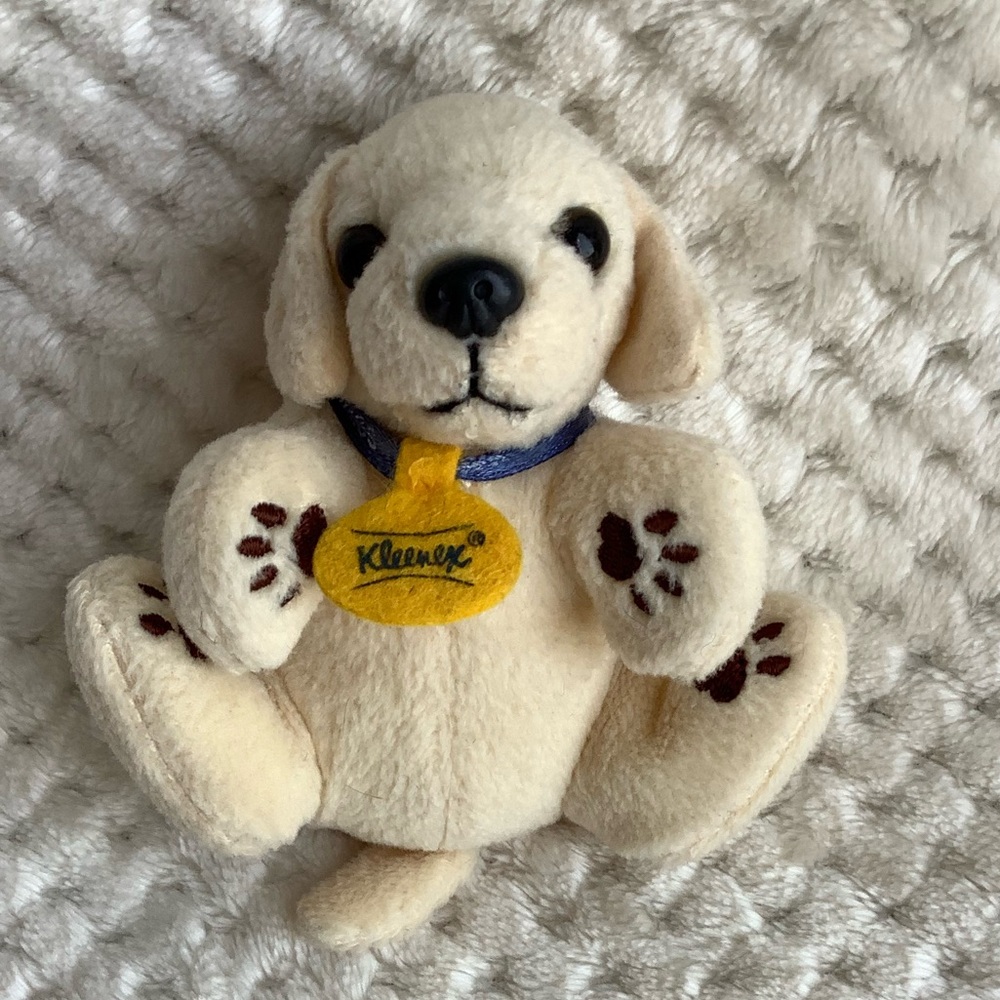 Kleenex Small Plush Puppy Dog  Stuffed Animal Toy READ